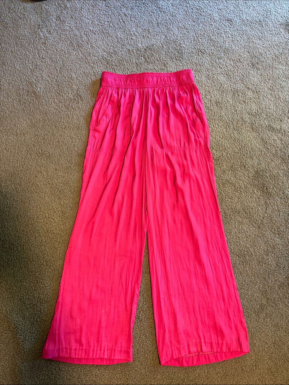 Maison d’Amelie Bright Fuchsia Wide Leg Palazzo Pants